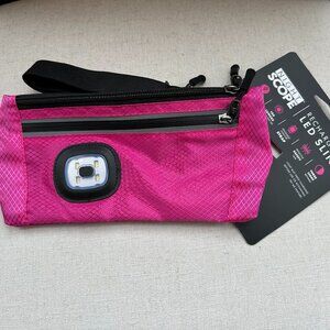 Night Scope Outdoor Rechargeable LED Sling Bag Fanny Pack Reflective Pink NWT